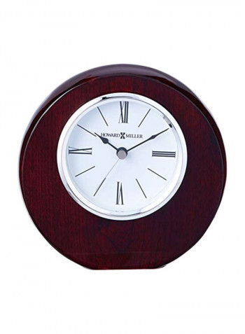 Adonis Table Clock Red/White 5.5x5.75x1.5inch