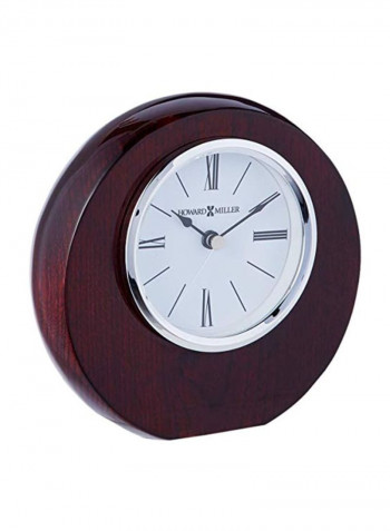 Adonis Table Clock Red/White 5.5x5.75x1.5inch
