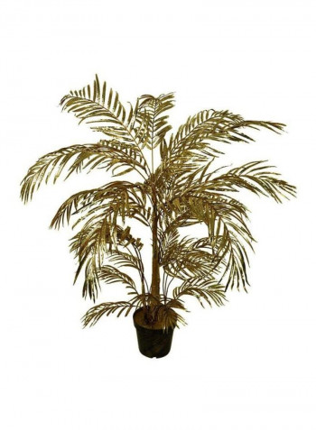 Decorative Artificial Palm Plant Gold/Brown 137x100centimeter