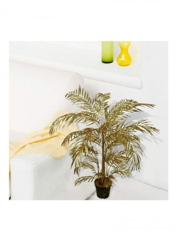 Decorative Artificial Palm Plant Gold/Brown 137x100centimeter