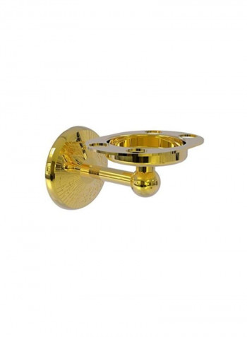 Monte Carlo Collection Tumbler And Toothbrush Holder Unlacquered Brass