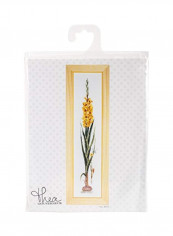 Gladioli Cross Stitch Kit Yellow/Green/Brown