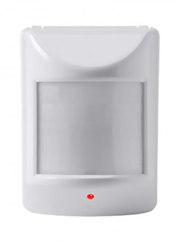 PIR Motion Detector With Temperature Sensor White 4.7x3.9x2.3inch