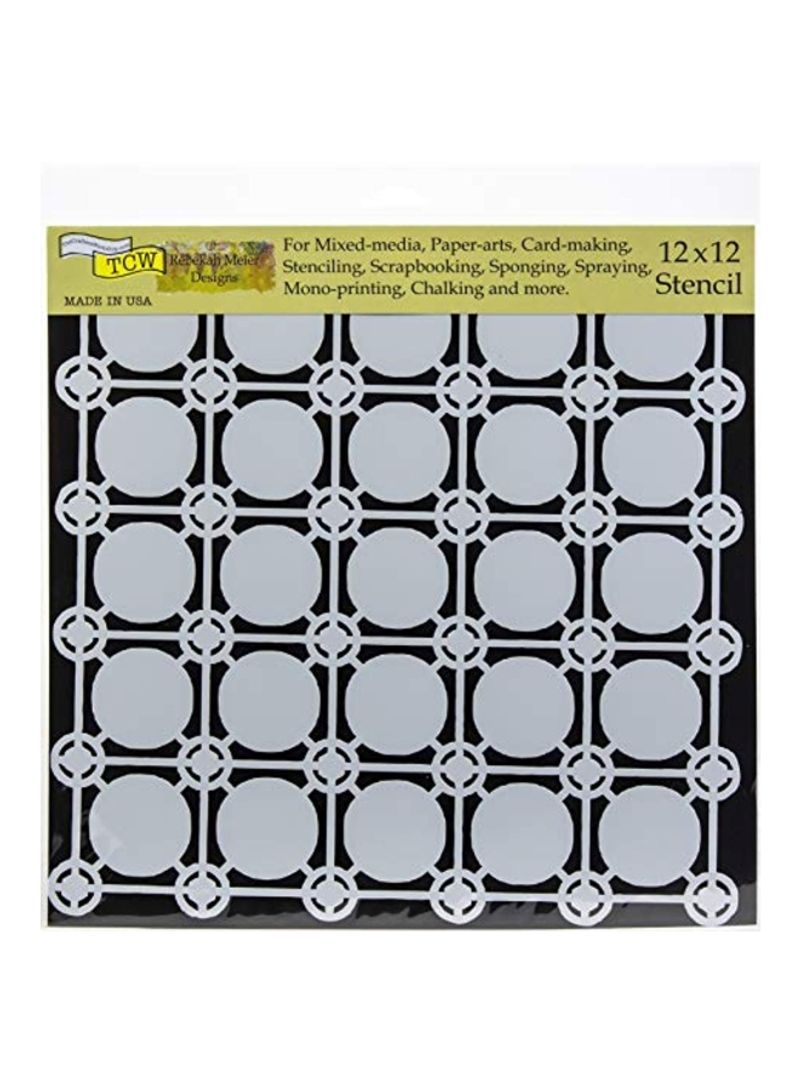 Rebekah Meier Design Stencil - Newport Tiles Grey/Black