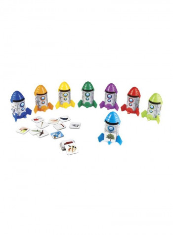 8-Piece Rhyme And Sort Rockets Educational Toy