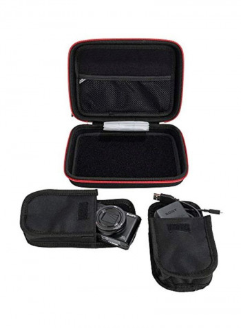 Protective Camera Bag Black/Red