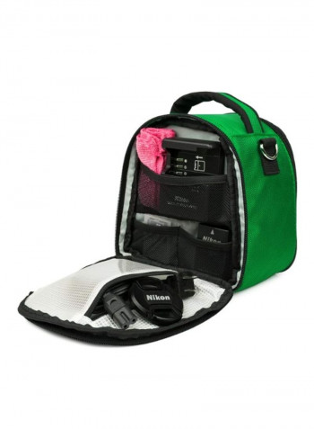 Protective Carrying Bag For Nikon Coolpix Camera Black/ForestGreen