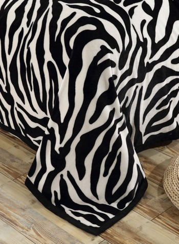 Thick Warm Comfy Bed Blanket Cotton Black 200x230centimeter
