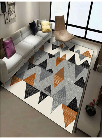 Anti-Skidding Rectangular Floor Mat Multicolour 120 x 80centimeter