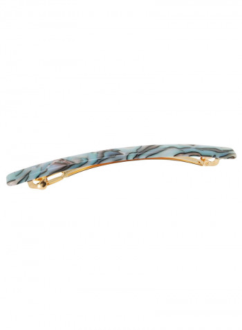 French Design Long And Skinny Hair Clip South Sea 4.37 x 0.25بوصة