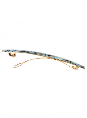 French Design Long And Skinny Hair Clip South Sea 4.37 x 0.25بوصة