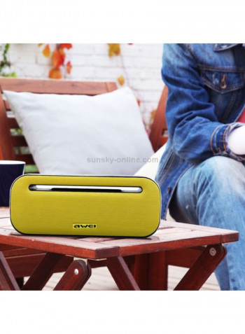 Bluetooth Speaker With Microphone 18.8x8x8cm Black/Yellow
