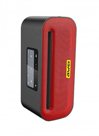 Wireless Bluetooth Speaker With Mic Black/Red