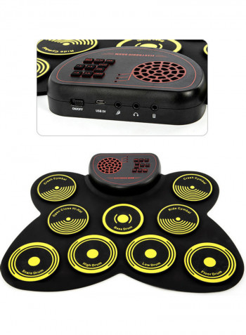 Portable Electronic Drum Pad Set