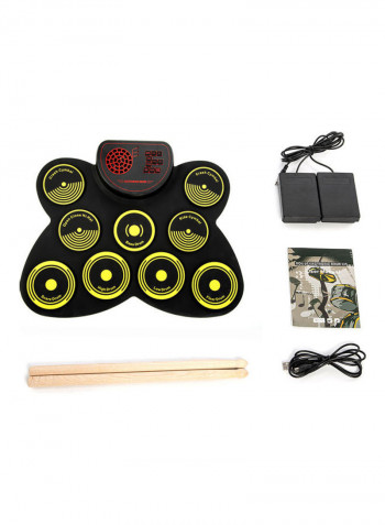 Portable Electronic Drum Pad Set