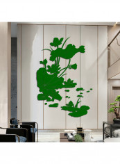 Flower Pattern Wall Sticker Green 60x90cm reviews Flower Pattern Wall Sticker Green 60x90cm