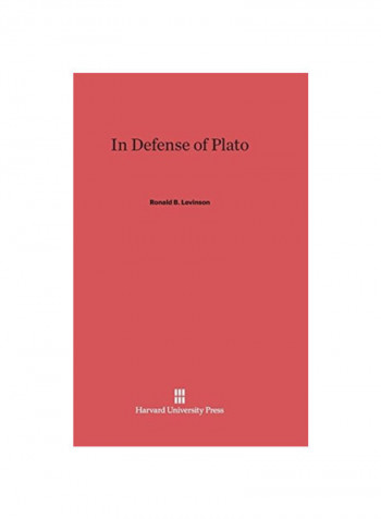 In Defense Of Plato Hardcover