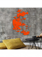 Lotus Flower Pattern Wall Sticker Orange reviews Lotus Flower Pattern Wall Sticker Orange