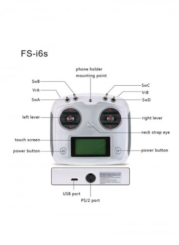 Touchscreen Transmitter With Receiver For RC Multicopter