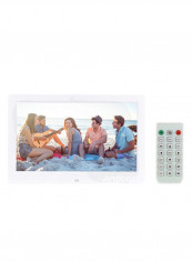 LED Digital Photo Frame With Remote Control 25.3 x 16.5centimeter White