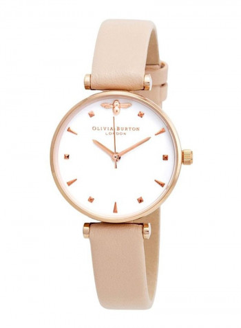 Women's Leather Queen Bee Analog Watch OB16AM95