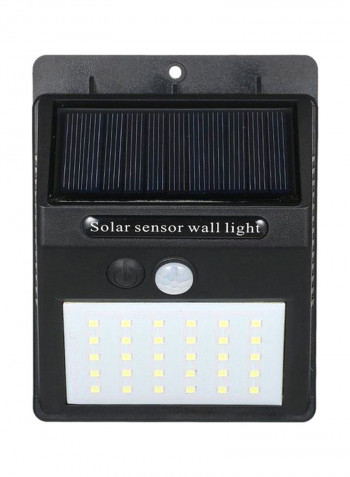 30-Piece LED Solar Powered Wall Lamp White 12x9.6x4.8centimeter