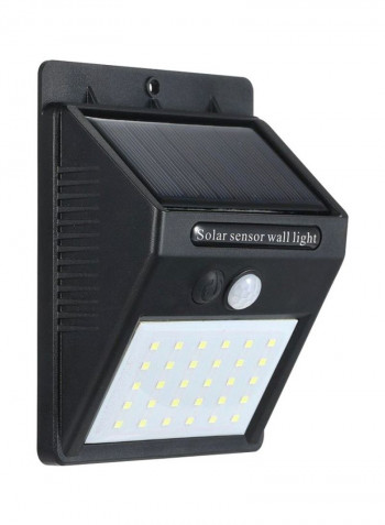 30-Piece LED Solar Powered Wall Lamp White 12x9.6x4.8centimeter