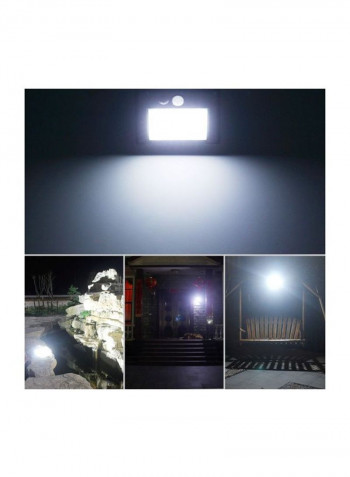 30-Piece LED Solar Powered Wall Lamp White 12x9.6x4.8centimeter
