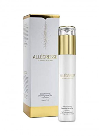 24K Gold Deep Foaming Facial Cleanser 4ounce