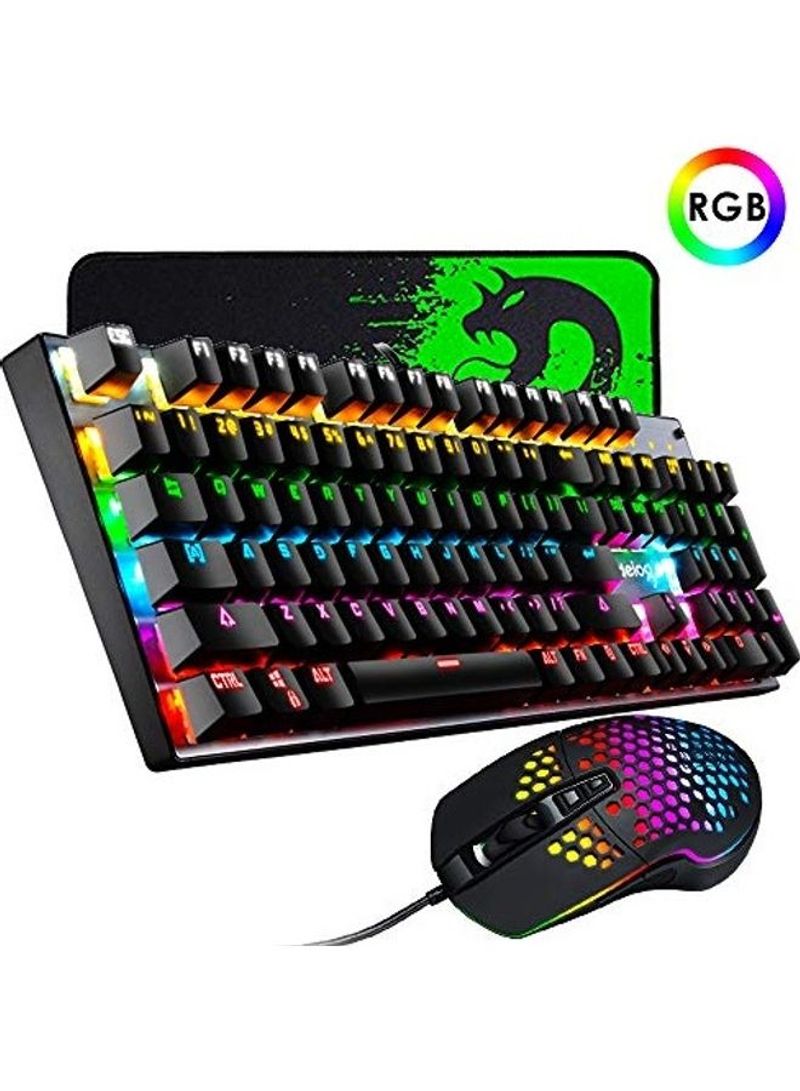 3-In-1 Mechanical Gaming Keyboard And Mouse Set