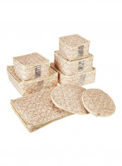 8-Piece Storage Container Set Beige/White reviews 8-Piece Storage Container Set Beige/White