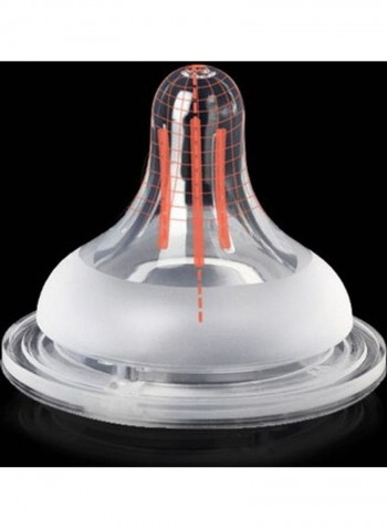 Baby's Anti-fall Glass Bottle with Straw
