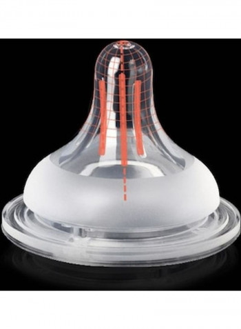 Baby's Anti-fall Glass Bottle with Straw