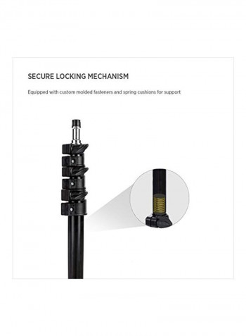 Photography And Video Light Stand Kit Black
