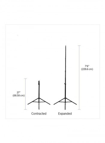 Photography And Video Light Stand Kit Black