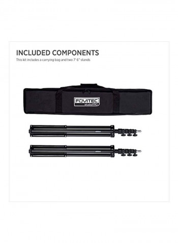 Photography And Video Light Stand Kit Black