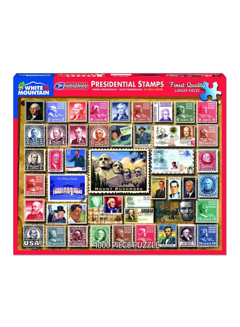 1000-Piece Presidential Stamps Jigsaw Puzzle Set 1243