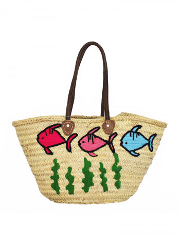 Aquarium Basket Tote Bag Multicolour