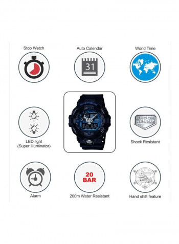 Men's Water Resistant Analog/Digital Watch Ga-710-1A2dr