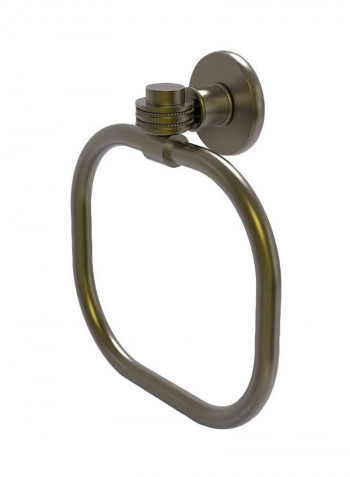 Continental Collection Dotted Accents Towel Ring Gold 9x9x7inch