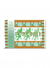 Football Canvas Wall Art Multicolour 14 x 19inch