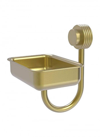 Wall Mounted Groovy Accents Soap Dish Gold