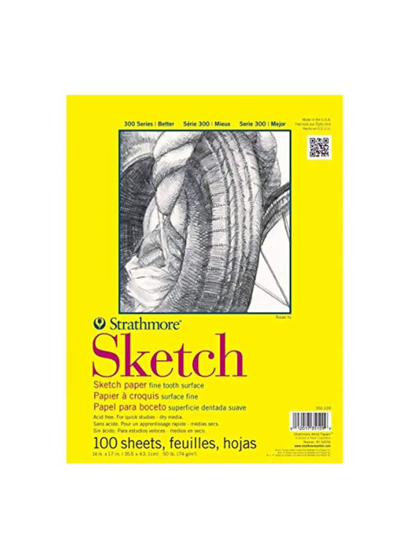 Wire BoundSketch Pad Yellow