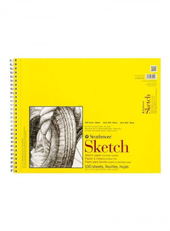 Wire BoundSketch Pad Yellow