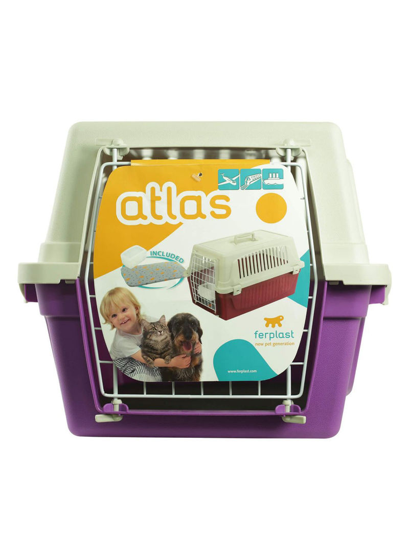Atlas Pet Carrier Purple/White 20centimeter