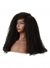 Straight Wigs Natural Lace Front Wigs Black 18inch