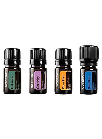 4-Piece Hair Spa Oil Kit Multicolour 4 x 5ml
