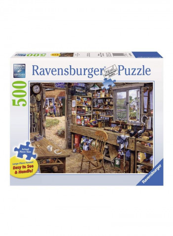 500-Piece Dad's Shed Jigsaw Puzzle Set 14859