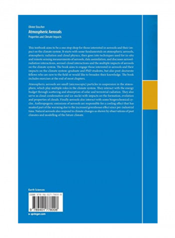 Atmospheric Aerosols: Properties And Climate Impacts (Springer Atmospheric Sciences) Paperback
