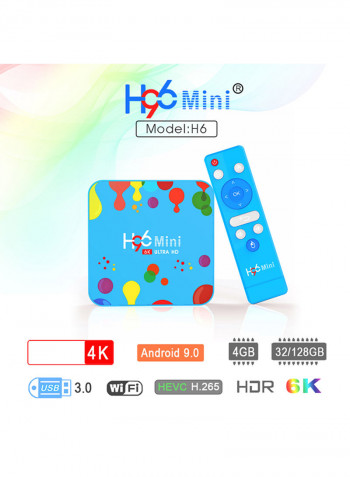 Mini Smart Andorid TV Box H96 Blue